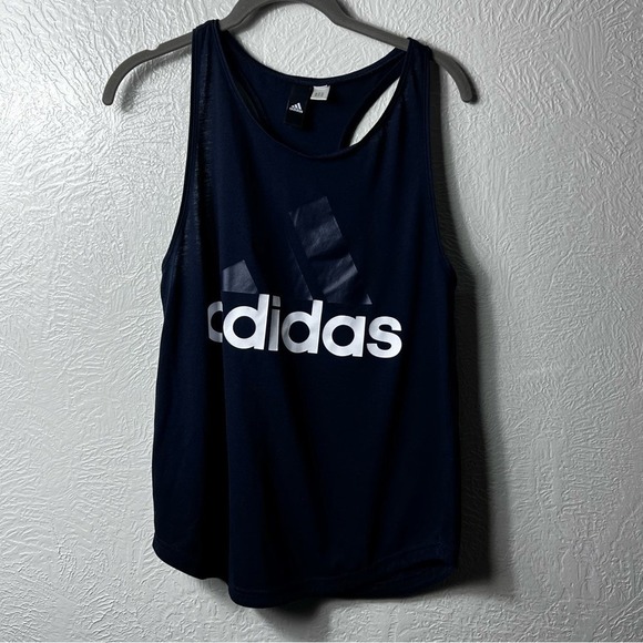 Adidas Racer Back Workout Athletic Tank Women's Size Small Navy Excellent Cond. - Picture 1 of 10